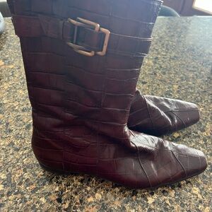 Enzo Angioloini vintage croc brown boots